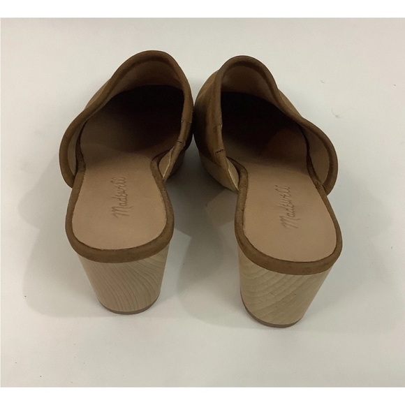 Madewell Sz 7.5 The Ruby Clog In Suede Rustic Twig Brown Slip On Shoes - Picture 5 of 11